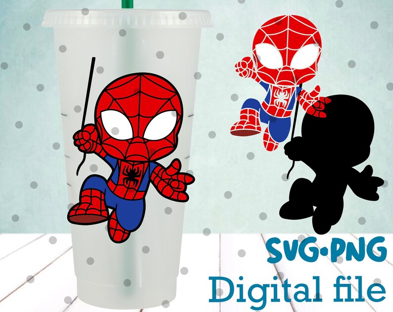 Download Chibi Superhero SVG Layered Cut File Easy Cut Cricut | Etsy