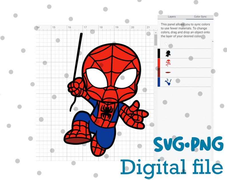 Chibi Superhero SVG Layered Cut File Easy Cut Cricut | Etsy