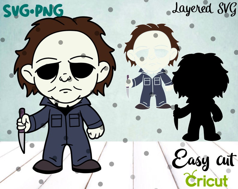 Download Chibi Michael Myers SVG Layered Cut File Easy Cut Cricut ...