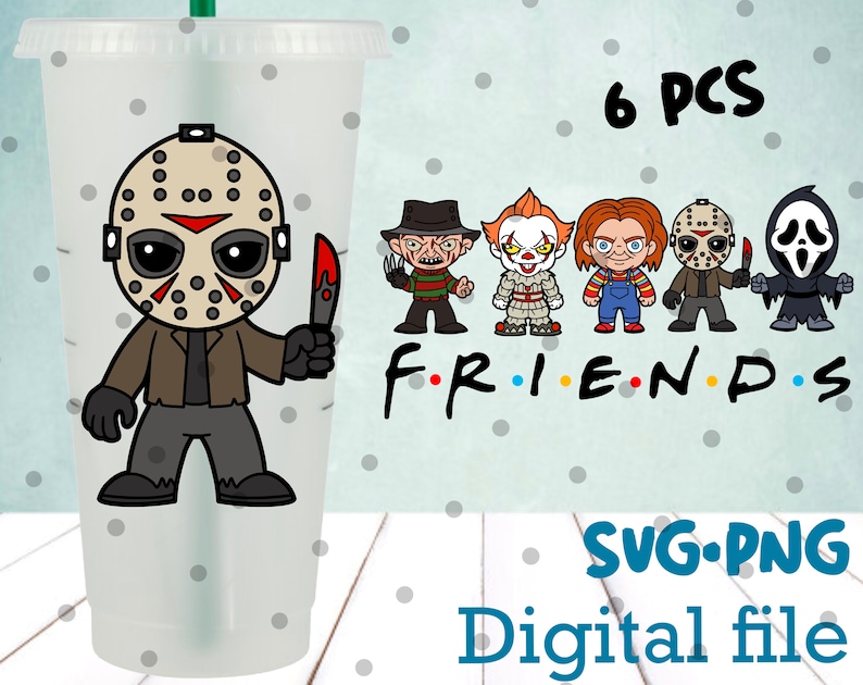 Download Horror Friends SVG Bundle Layered Cut File Easy Cut Cricut ...