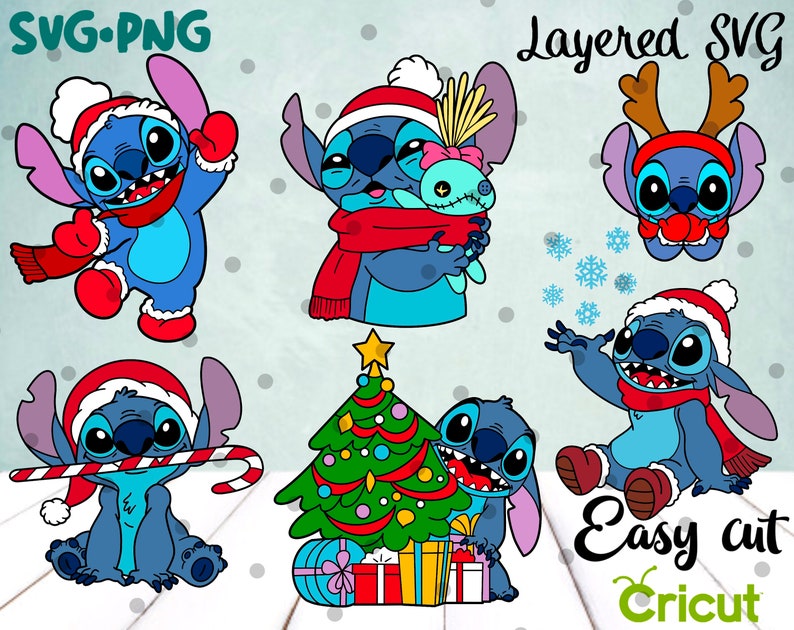 Download Layered SVG Christmas Stitch Bundle Cricut Silhouette Cut ...