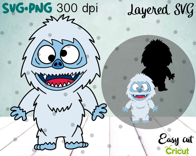 Download Abominable Snowman SVG Layered Cut File Easy Cut Cricut | Etsy