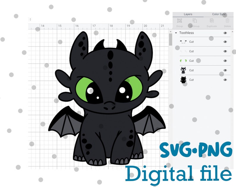 Download Layered SVG Baby Dragon Bundle Cricut Silhouette Cut | Etsy