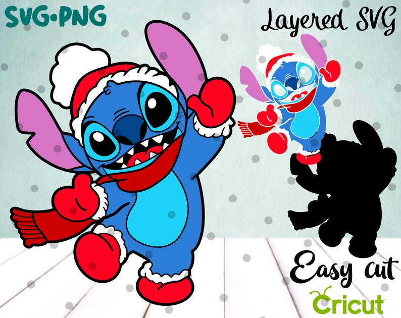 Download Layered SVG Christmas Stitch Cricut Silhouette Cut File | Etsy