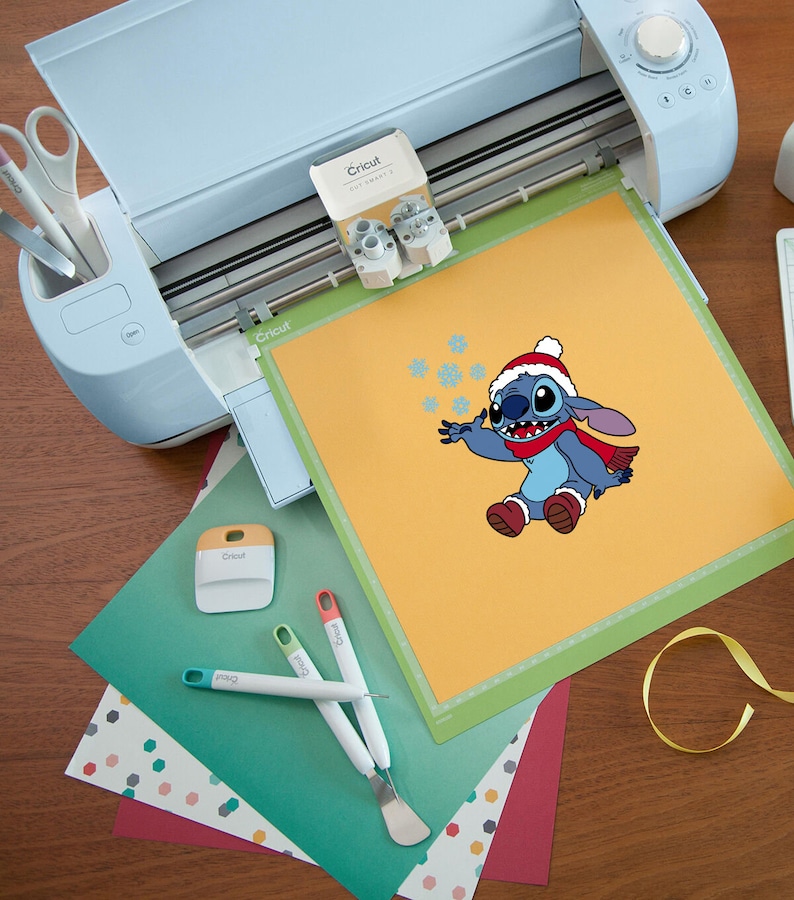 Download Layered SVG Christmas Stitch With Snowflakes Cricut | Etsy