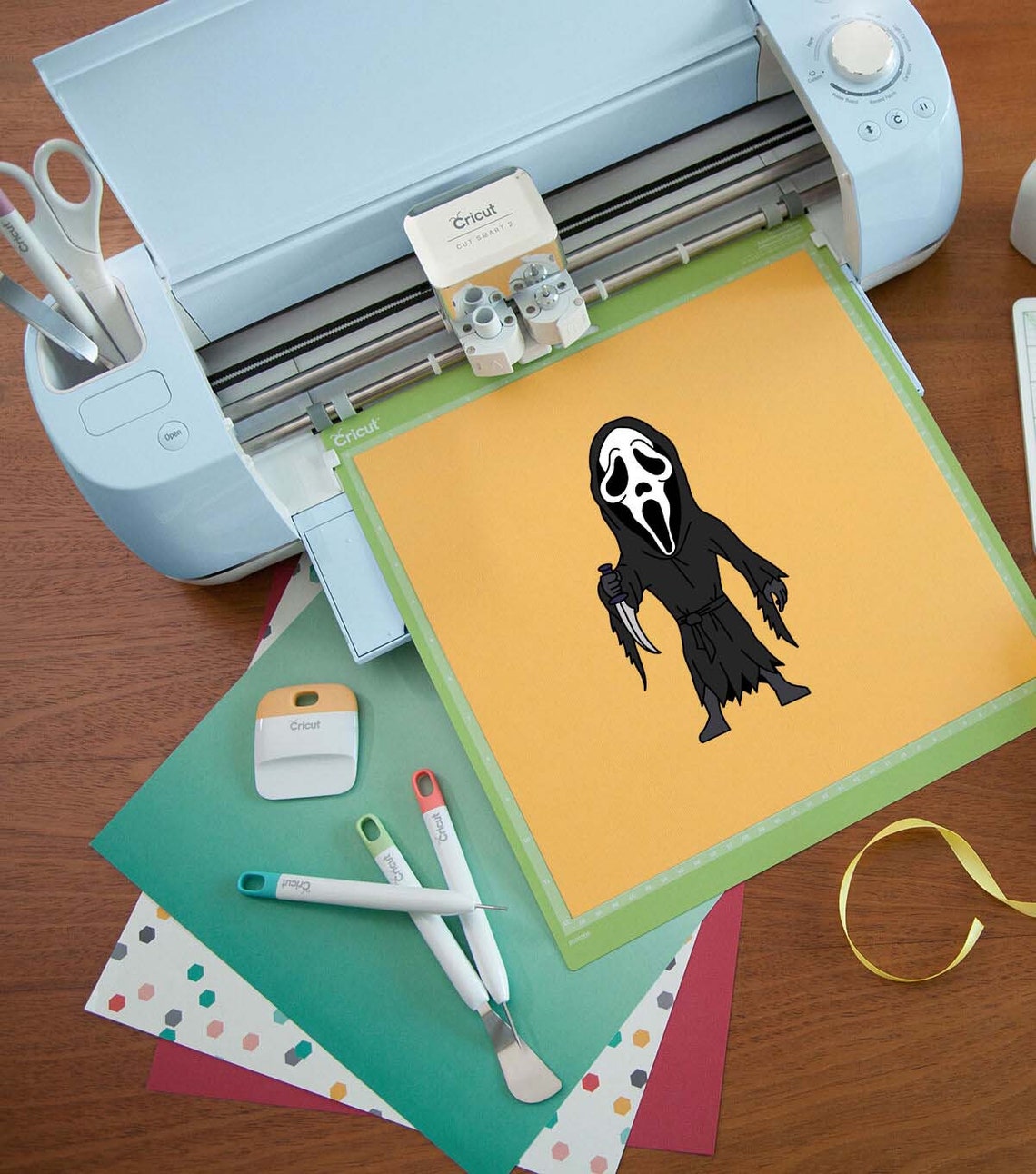 Ghostface Scream SVG Layered Cut File Easy Cut Cricut | Etsy