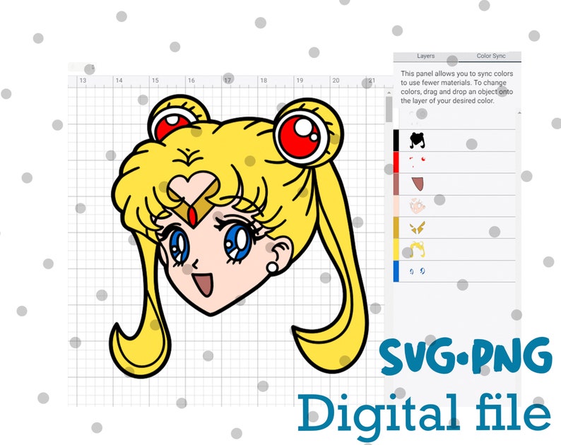 Download Layered SVG Sailor Moon Bundle Cricut Silhouette Cut File ...