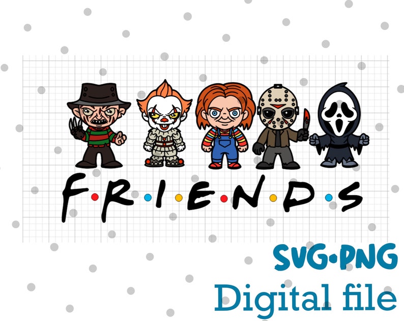 Download Horror Friends SVG Bundle Layered Cut File Easy Cut Cricut ...