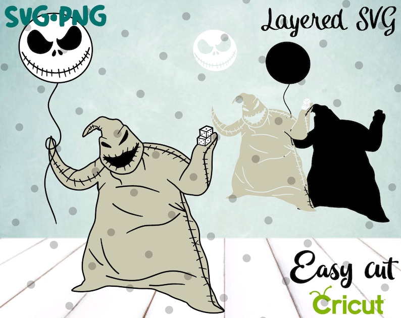 Layered SVG Oogie Boogie Cricut Silhouette Cut File | Etsy