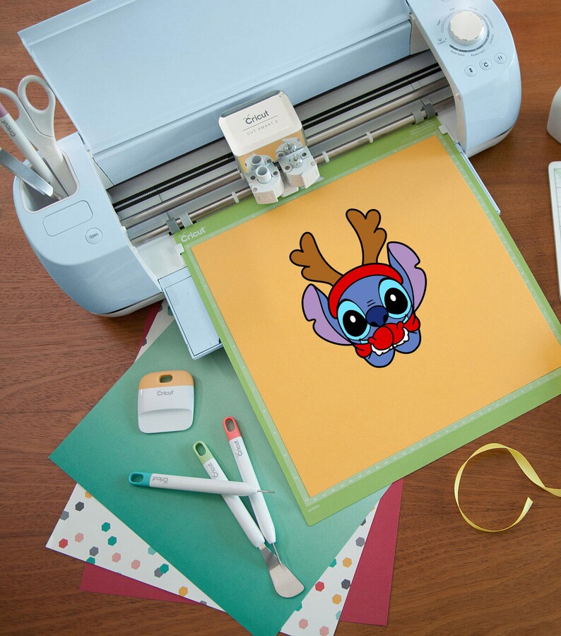 Download Layered SVG Christmas Cartoon character With Horns Cricut ...