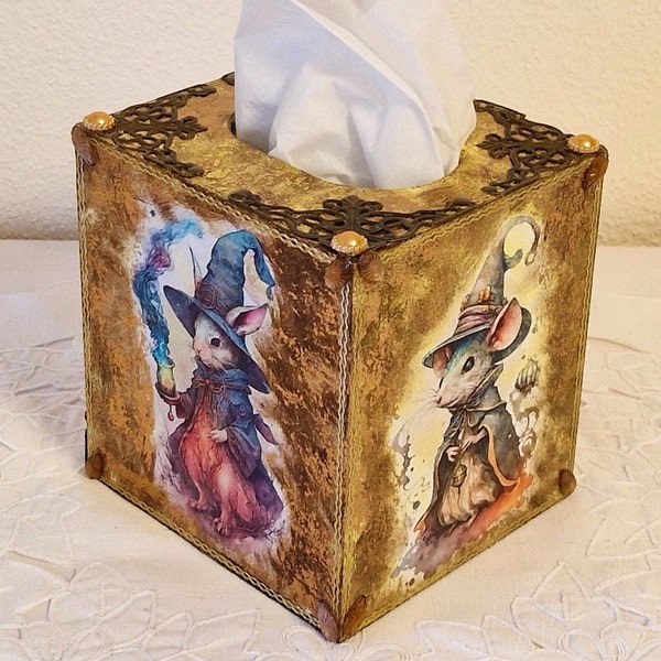 Kosmetiktuchbox, Decoupage, Geschenkidee