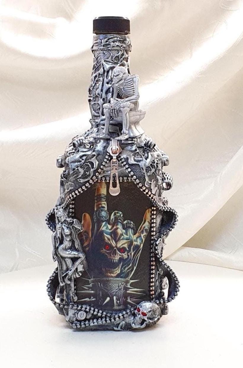 Jack daniels skull bottle - Etsy 日本