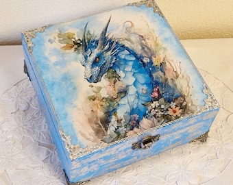 Jewelry box, decoupage, gift idea, storage