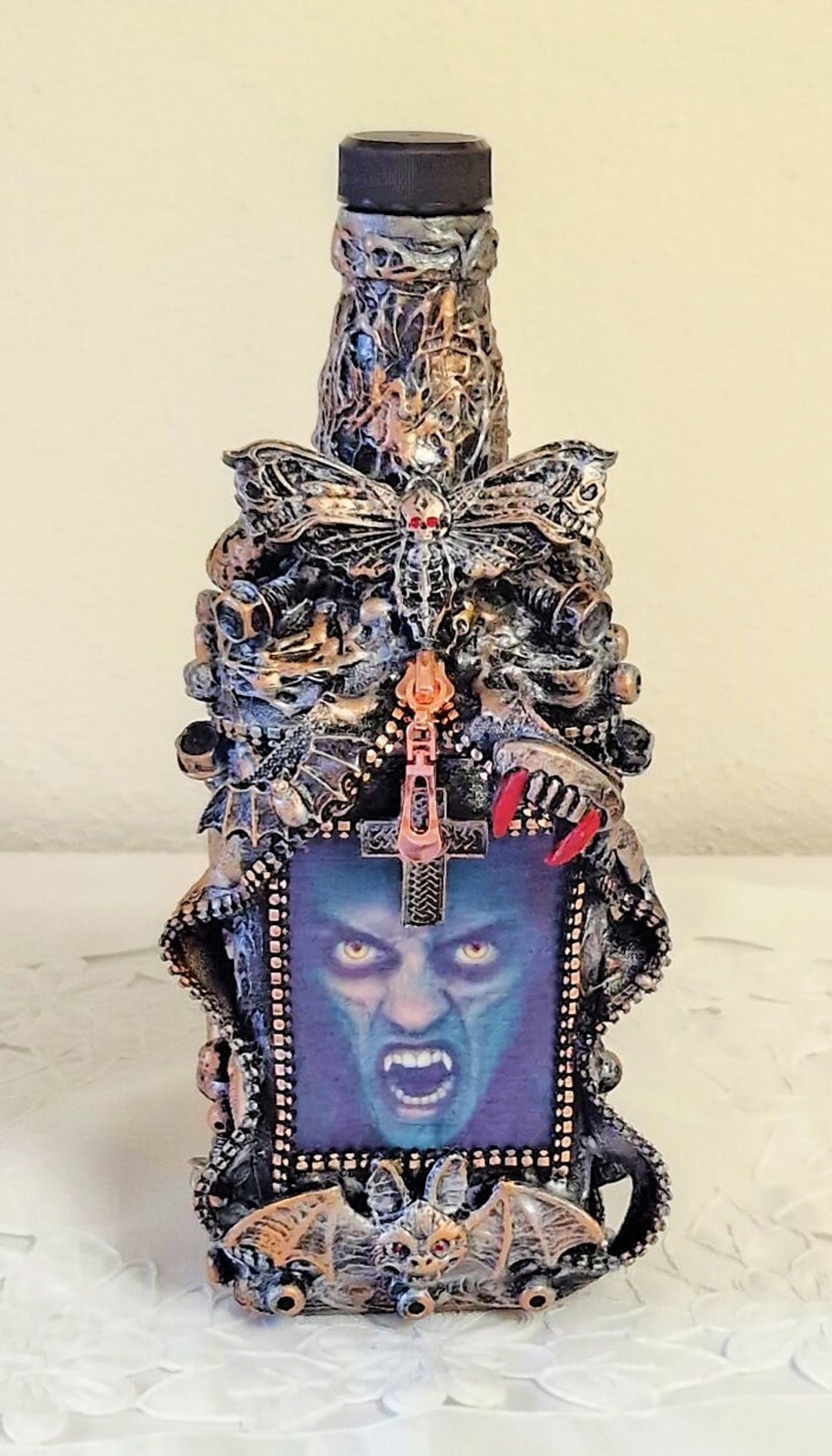 Steampunk Jack Daniels Bottle Decoration Gift Idea Empty Etsy