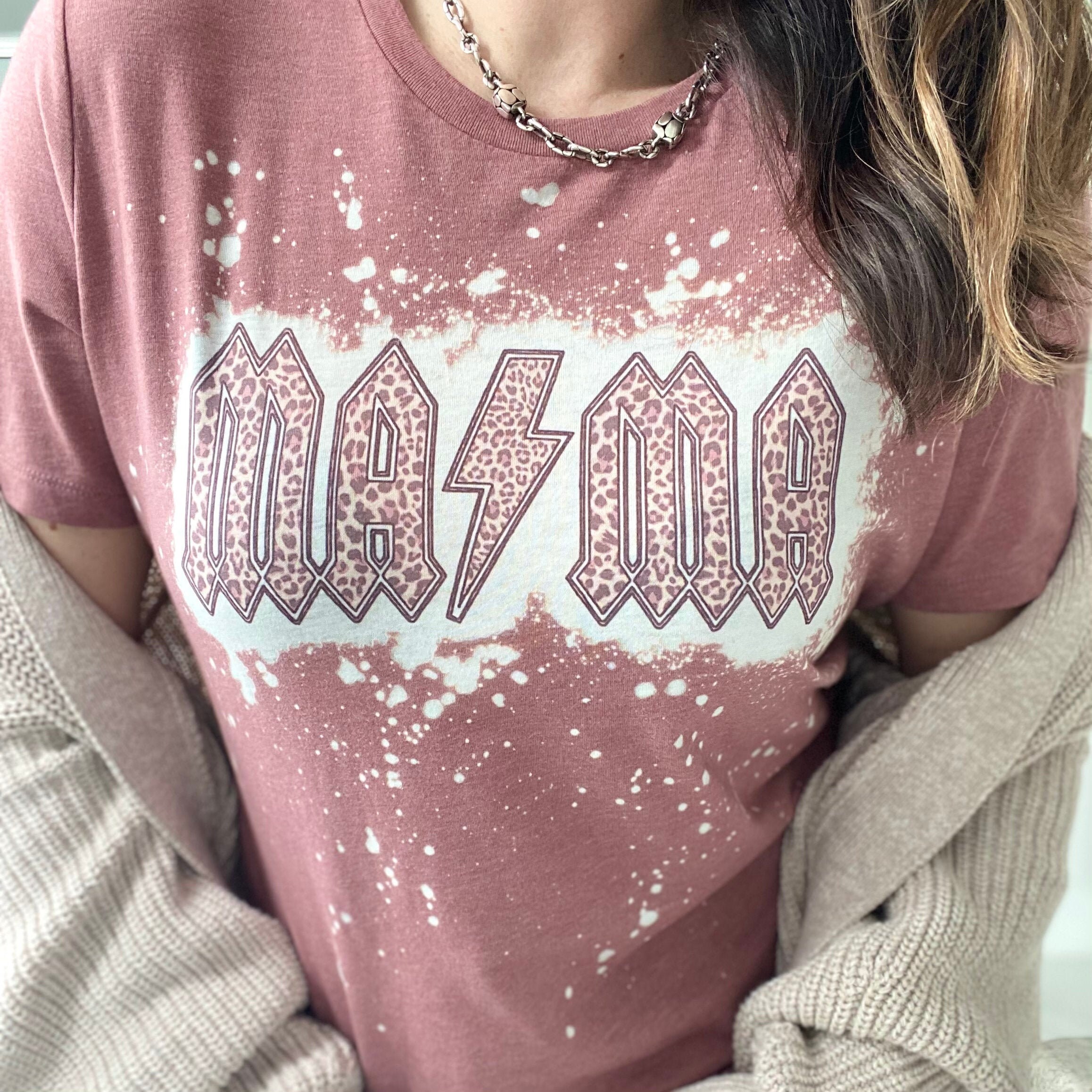 leopard cool mom shirt