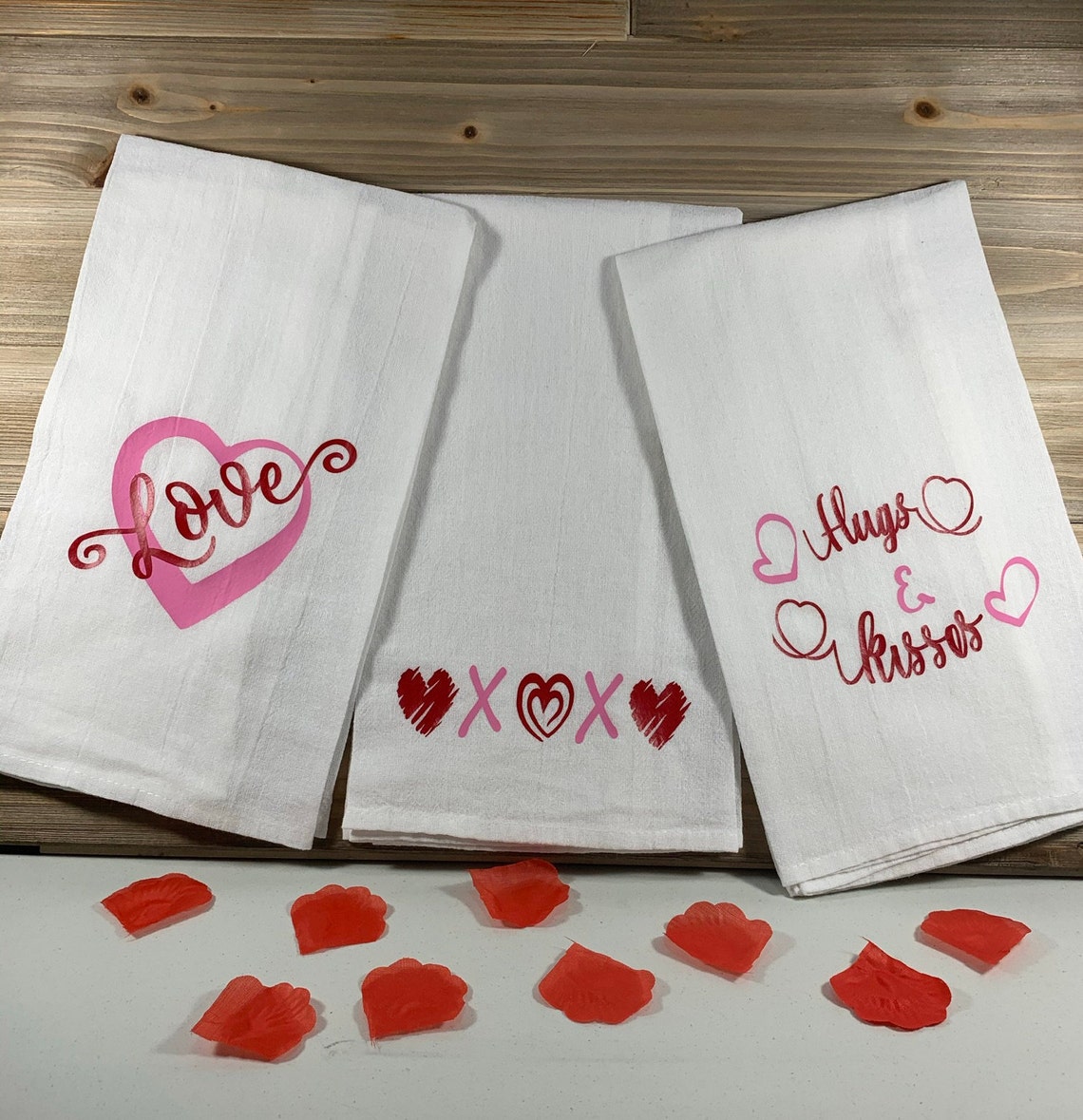 Valentine Towels Etsy