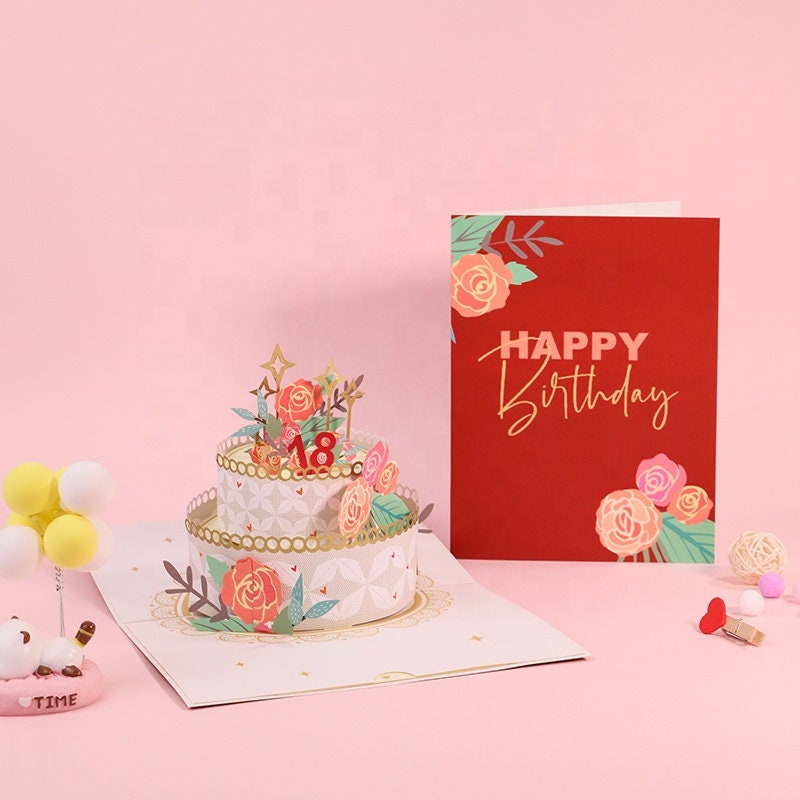 3d Cake Card - Etsy 3d Cake Card - Etsy