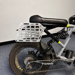 Super 73 Electric Bike R Rx Rear Side Molle Panels, Molle Attachment, E-Bike Upgrade, Custom E-Bike Parts Accessories, E-Bike Carrier