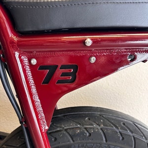 Rear 73 Number Back plate for Super 73 Z ZX Electric Bike, Electric Bike Modify, E-Bike Upgrade Accessories, Easy to Install, E-Bike Parts