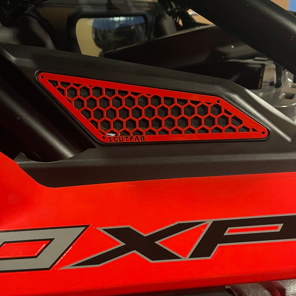 Polaris RZR Pro XP Intake Grill Cover, Off Road Polaris RZR Metal Upgrade Parts Accessories, Air Intake Covers, Custom Design, Offroad Gifts