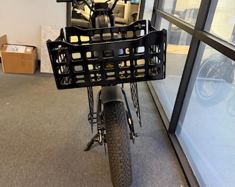Ariel Rider Grizzly Electric Bike Grizzly/X Class 52V Cargo Crate, Aluminum Basket, Molle Attachment, Custom E-Bike Parts Accessory