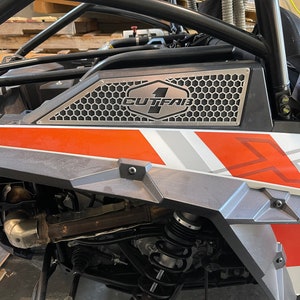 Polaris RZR Turbo Intake Grill Cover, Off Road Polaris RZR Metal Upgrade Parts Accessories, Air Intake Covers, Custom Design, Offroad Gifts