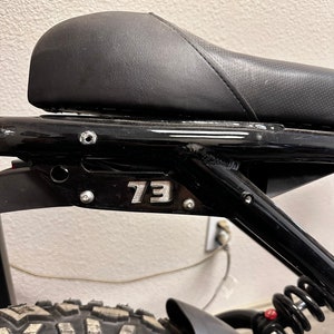 Rear 73 Number Back plate for Super 73 R RX Electric Bike, Electric Bike Modify, E-Bike Upgrade Accessories, Easy to Install, E-Bike Parts