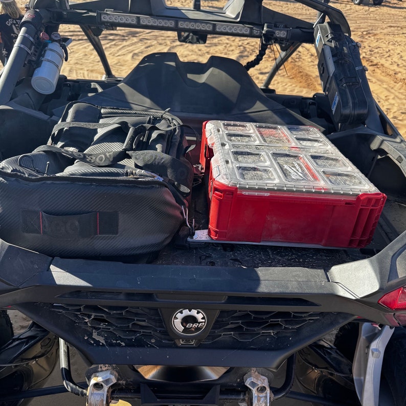 Custom Can Am Maverick R Half Bed Packout Mount, Half Bed Storage ...
