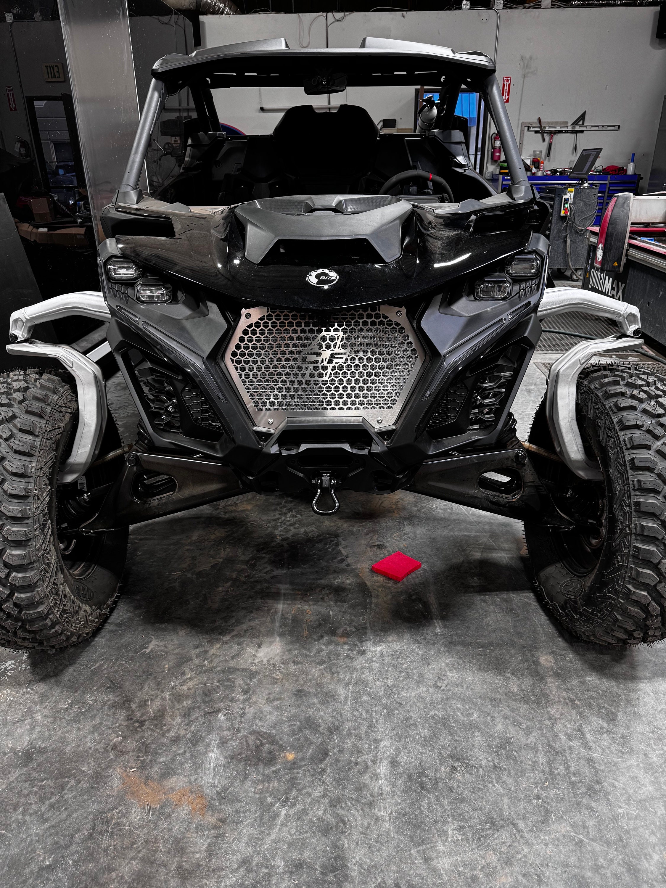 Mav R Grille Can Am Maverick R Honeycomb Metal Grill, Can Am Maverick Offroad ...