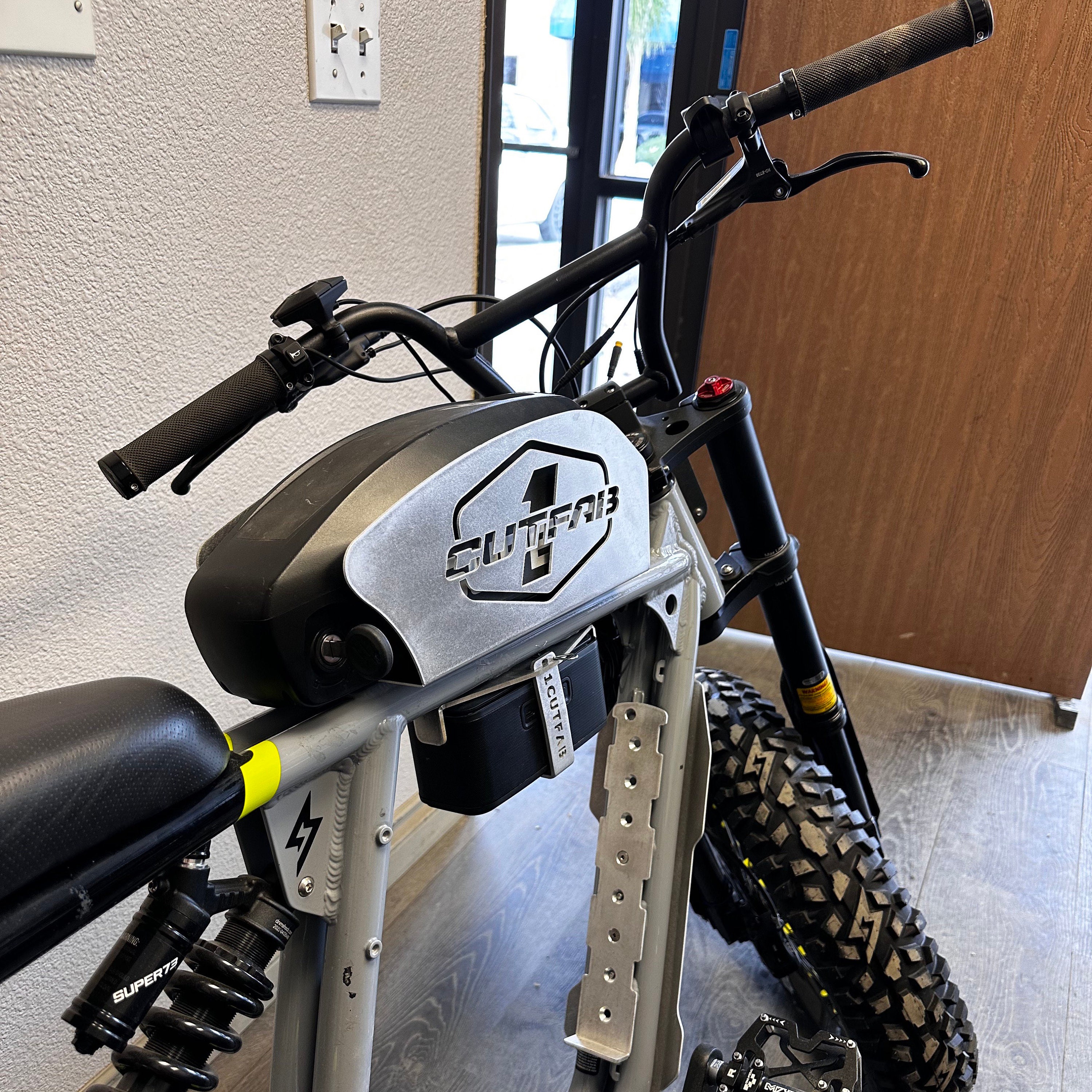 Custom Super 73 Electric Bike Aluminum Battery Guard Custom Super 73 Electric Bike Aluminum Battery Guard