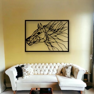 Horse Head Metal Sign, Outdoor Horse Sign, Horse Decor, Nature Sign, Indoor Décor, New Home Gift