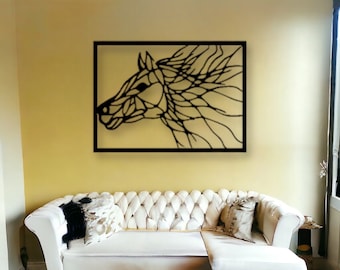 Horse Head Metal Sign, Outdoor Horse Sign, Horse Decor, Nature Sign, Indoor Décor, New Home Gift