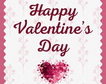 Valentine's Day Hearts Card