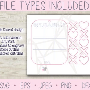 Facile taglio tic-tac-toe board file tagliato al laser SVG