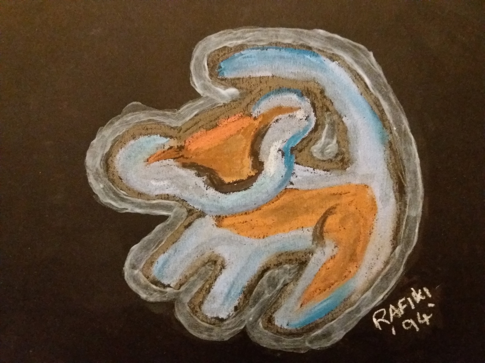 Glow in the dark Simba cave painting A5 Etsy