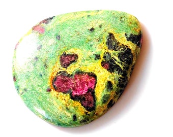 Natürlicher Rubin ZOISIT Edelstein Cabochon für Schmuckzubehör SIZE = 37.30.5 MM CT 57