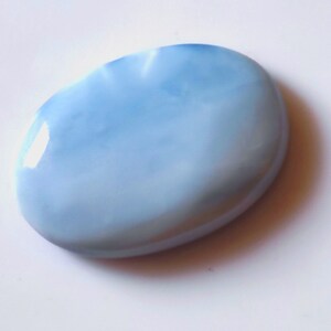 Natural blue  lace agate oval shape  Loose Gemstone For Making Jewellery oval shape CT 47.10 SIZE 35.25.8mm code j-937