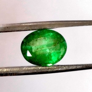 Outstanding Top Grade Quality 100% Natural Zambian Emerald Gemstone Oval Shape Gemstone Loose Gemstone For Making Jewelry 2.70 Ct. 10X8X5 MM