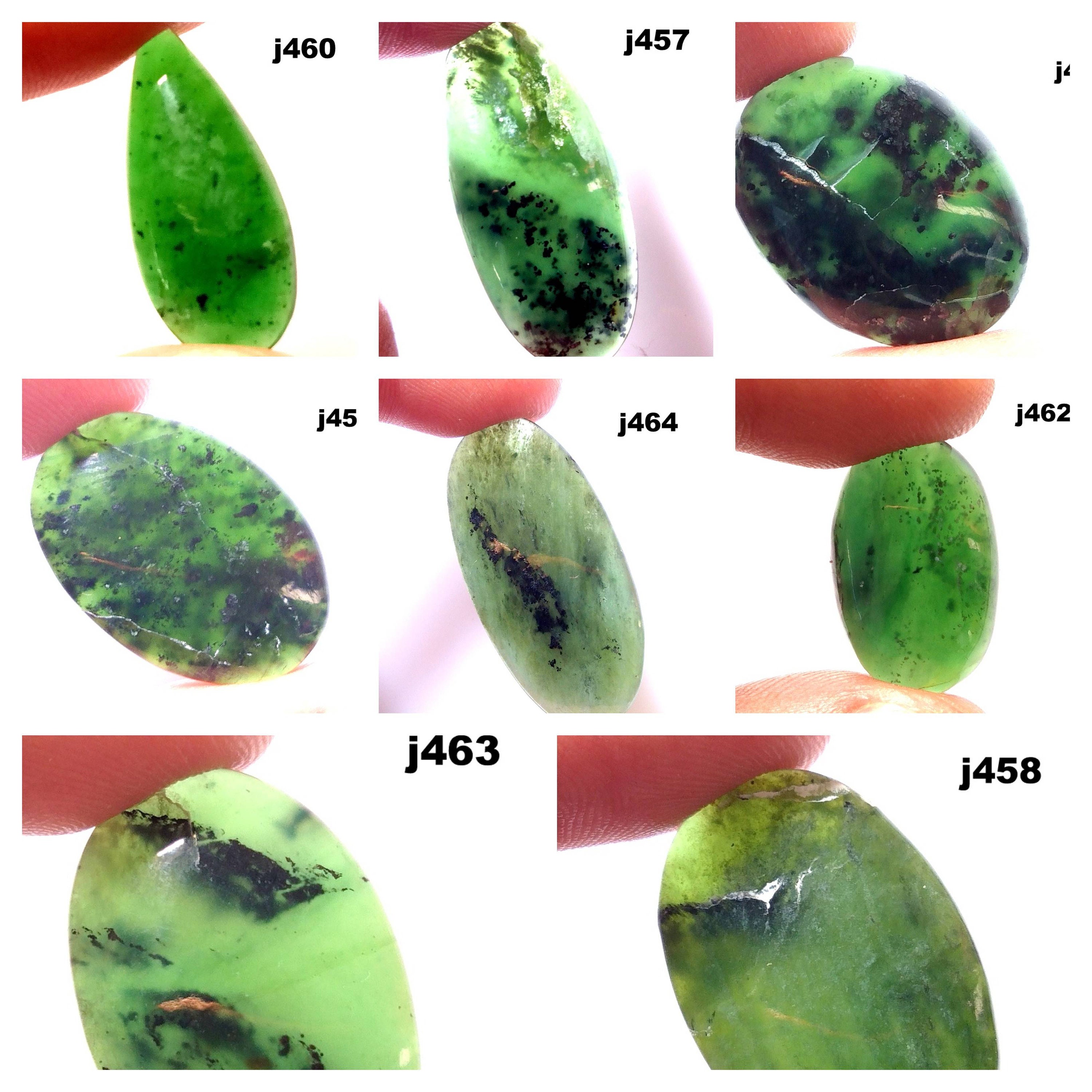 Natural Serpentine Gemstone Cabochon Loose Gemstone for Making Etsy UK