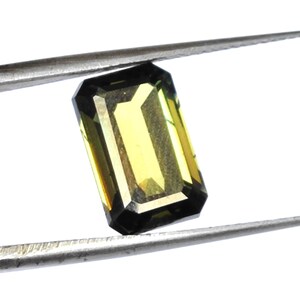 5.15 CT  Loose Moissanite ,Asscher Cut Rectangle,VVS1 Clearty Muliti,Green Colour, Moissanite Ethical Jewelry Making,Solitare Ring
