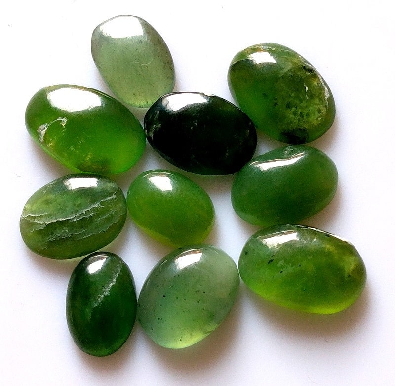 Natural Serpentine Gemstone Cabochon Loose Gemstone 10 Pes Lot for Making Jewellery Etsy UK