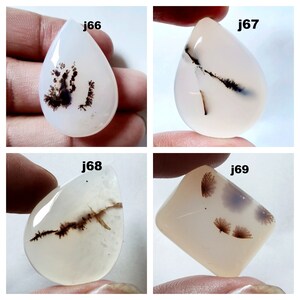 Uitstekende hoogwaardige kwaliteit 100% natuurlijke dendriet-agaat cabochon druppelvorm cabochon handgemaakte cabochon losse edelsteen voor het maken van sieraden