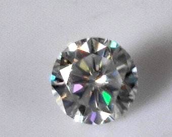 Certyfikowany luźny kamień Moissanite Okrągły D-VVSI ROZMIAR -7,7,4 MM