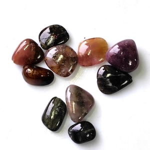 Watermelon Tourmaline Tumbled Stone  Polished Watermelon Tourmaline  Pink and Green Tumbled Tourmaline Gemstone