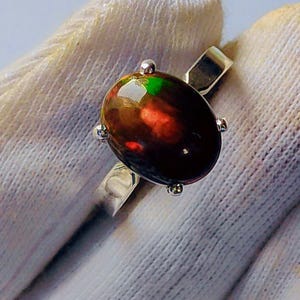 Amazing Ethiopian Opal Ring, In 925 Sterling Silver Ring, Handmade Jewelry, Promise Ring, Opal Ring, Women Ring, Gemstone Ring Gifts For Her