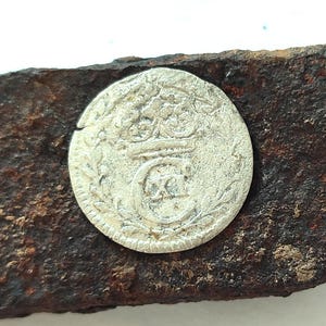 1666 Ancient Sweden 1 öre silver coin | Sweden Riksdaler coin | Charles XI Era | Antique Sweden Money Collection | Scandinavia Numismatics
