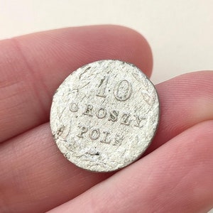 1830 Poland Silver Coin | Congress Poland 10 groszy | Antique Money Collection | Tsarist Russian States | Numismatics of ancient Europe