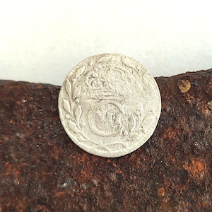 1714 Swedish Silver Öre Coin: Charles XII Era, Antique Scandinavia Numismatics