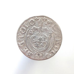 1623 Silver Coin: Medieval Lithuania Poland 1 Półtorak, Sigismund III