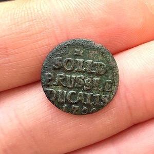 Ancient Brandenburg-Prussia Silver Coin | 1 schilling 1700 | Period Frederick III (1688 - 1700) | Antique Money Collection | Numismatic